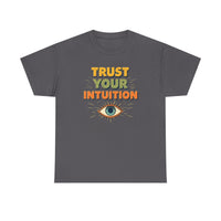Load image into Gallery viewer, Trust Your Intuition T-Shirt — Retro Mystic Eye Tee for Spiritual &amp; Mindful Living