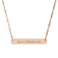 Load image into Gallery viewer, Love Endures - Bar Necklace