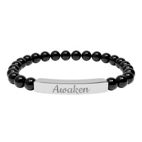 Load image into Gallery viewer, Awaken - Bracelet with Natural Stone Engraved with