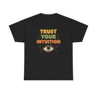 Load image into Gallery viewer, Trust Your Intuition T-Shirt — Retro Mystic Eye Tee for Spiritual &amp; Mindful Living