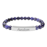 Load image into Gallery viewer, Awaken - Bracelet with Natural Stone Engraved with