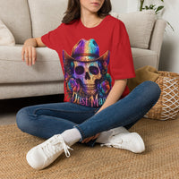 Load image into Gallery viewer, Colorful Day of the Dead Western Graphic