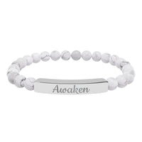 Load image into Gallery viewer, Awaken - Bracelet with Natural Stone Engraved with