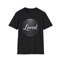 Load image into Gallery viewer, Loved Flower of Life T-Shirt for Everyday Wear, Perfect for Gifts, Casual Style, Unisex Apparel, Birthday and Celebration Tee