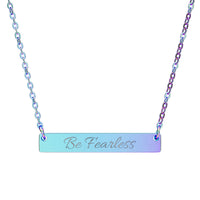 Load image into Gallery viewer, Be Fearless - Horizontal Bar Necklace