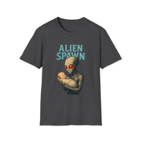 Load image into Gallery viewer, Alien Spawn Unisex Softstyle T-Shirt, Fun Graphic Tee for Sci-Fi Lovers, Perfect Gift for Alien Enthusiasts, Cosplay Costume, Unique [...]