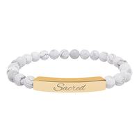 Load image into Gallery viewer, Sacred - Stone Bar Bracelet - Spiritual Stretch Bracelet