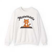 Load image into Gallery viewer, Meowmaste Cat Yoga sweatshirt | Cat Lover Crewneck