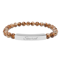 Load image into Gallery viewer, Sacred - Stone Bar Bracelet - Spiritual Stretch Bracelet