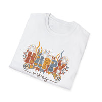 Load image into Gallery viewer, Happy Vibes Unisex Softstyle T-Shirt, Positive Energy Tee, Gift for Friends, Casual Wear, Everyday Comfort, Celebration Top