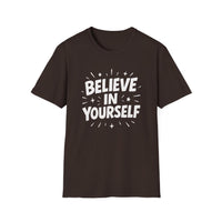 Load image into Gallery viewer, Believe in Yourself -  Unisex Softstyle T-Shirt | Motivational Tee, Gift for Friends, Inspirational Shirt, Daily Wear, Self-Love Apparel
