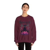 Load image into Gallery viewer, Meowmaste Cat Meditation Sweatshirt | Yoga Cat Lotus
