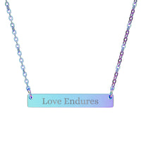 Load image into Gallery viewer, Love Endures - Bar Necklace