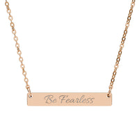 Load image into Gallery viewer, Be Fearless - Horizontal Bar Necklace