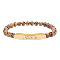 Load image into Gallery viewer, Sacred - Stone Bar Bracelet - Spiritual Stretch Bracelet