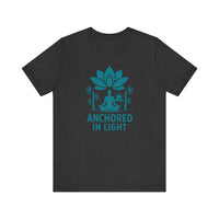 Load image into Gallery viewer, Meditation Inspired Unisex Tee, Relaxation Shirt, Yoga Apparel, Mindfulness Gift, Spiritual T-Shirt, 'Anchored in Light'