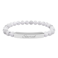 Load image into Gallery viewer, Sacred - Stone Bar Bracelet - Spiritual Stretch Bracelet