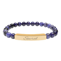 Load image into Gallery viewer, Sacred - Stone Bar Bracelet - Spiritual Stretch Bracelet
