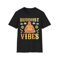 Load image into Gallery viewer, Buddhist Vibes T-Shirt, Unisex Wellness Tee, Relaxed Fit Meditation Shirt, Spiritual Gift, Yoga Apparel