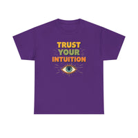 Load image into Gallery viewer, Trust Your Intuition T-Shirt — Retro Mystic Eye Tee for Spiritual &amp; Mindful Living