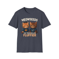Load image into Gallery viewer, Meowseeds -Themed Unisex Softstyle T-Shirt, Cute Pet Shirt, Gift for Cat Lovers, Fun Tee for Any Occasion, Unique Animal T-Shirt