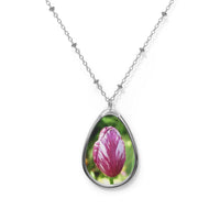 Load image into Gallery viewer, Pink Tulip Photo Pendant Necklace