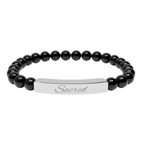 Load image into Gallery viewer, Sacred - Stone Bar Bracelet - Spiritual Stretch Bracelet