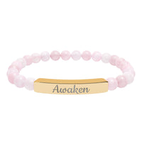 Load image into Gallery viewer, Awaken - Bracelet with Natural Stone Engraved with