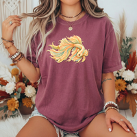 Load image into Gallery viewer, Artistic Koi Fish Shirt, Japanese Carp Graphic Tee, Zentangle Fish Lover Gift, Boho Aesthetic Tshirt, Intricate Mandala Fish Top, Comfort Colors Tee