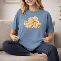 Load image into Gallery viewer, Artistic Koi Fish Shirt, Japanese Carp Graphic Tee, Zentangle Fish Lover Gift, Boho Aesthetic Tshirt, Intricate Mandala Fish Top, Comfort Colors Tee