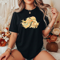 Load image into Gallery viewer, Artistic Koi Fish Shirt, Japanese Carp Graphic Tee, Zentangle Fish Lover Gift, Boho Aesthetic Tshirt, Intricate Mandala Fish Top, Comfort Colors Tee
