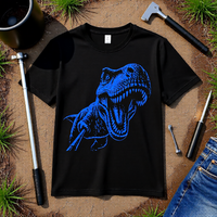 Load image into Gallery viewer, T-Rex Selfie Stick Shirt - Funny Neon Dinosaur Tee - Retro 90s Unisex Graphic T-Shirt - Edgy Back to School Streetwear Clothes