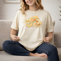 Load image into Gallery viewer, Artistic Koi Fish Shirt, Japanese Carp Graphic Tee, Zentangle Fish Lover Gift, Boho Aesthetic Tshirt, Intricate Mandala Fish Top, Comfort Colors Tee