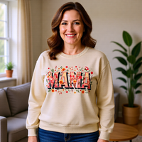 Load image into Gallery viewer, Mama Floral Crewneck Sweatshirt  Mother’s Day Cozy Pullover