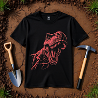 Load image into Gallery viewer, T-Rex Selfie Stick Shirt - Funny Neon Dinosaur Tee - Retro 90s Unisex Graphic T-Shirt - Edgy Back to School Streetwear Clothes